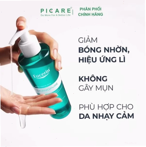 Các bước sử dụng sữa rửa mặt Eucerin hiệu quả