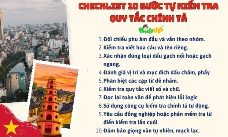 Các bước tự kiểm tra quy tắc chính tả tiếng Việt