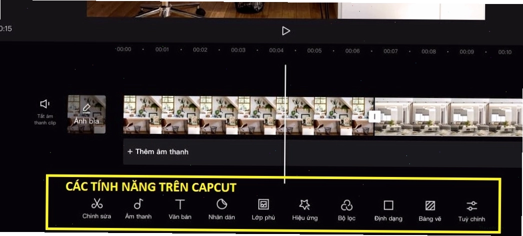 Các tính năng nổi bật của ứng dụng Capcut