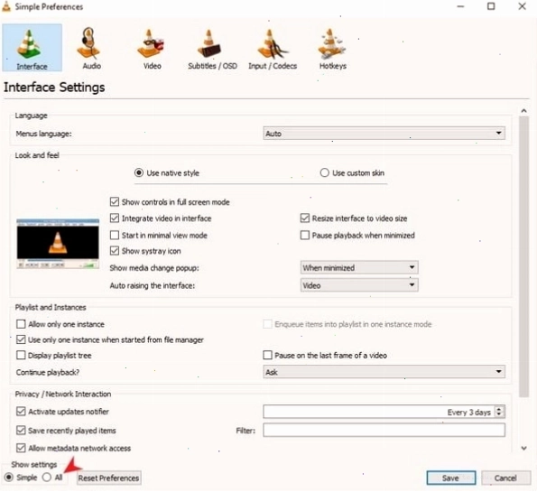 Cài đặt hình nền động từ VLC Media Player
