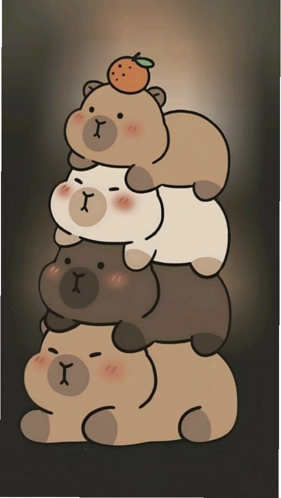 Capybara chồng chất trong bóng tối, hình ảnh avatar vô tri độc đáo