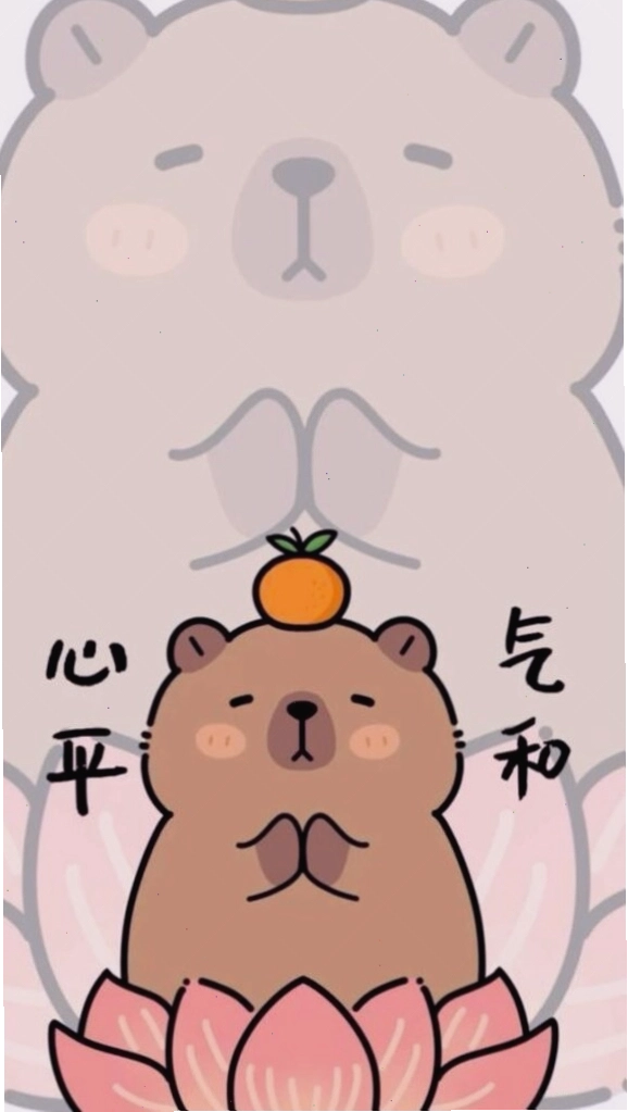 Capybara giác ngộ sự vô tri đỉnh cao trong tư thế thiền định