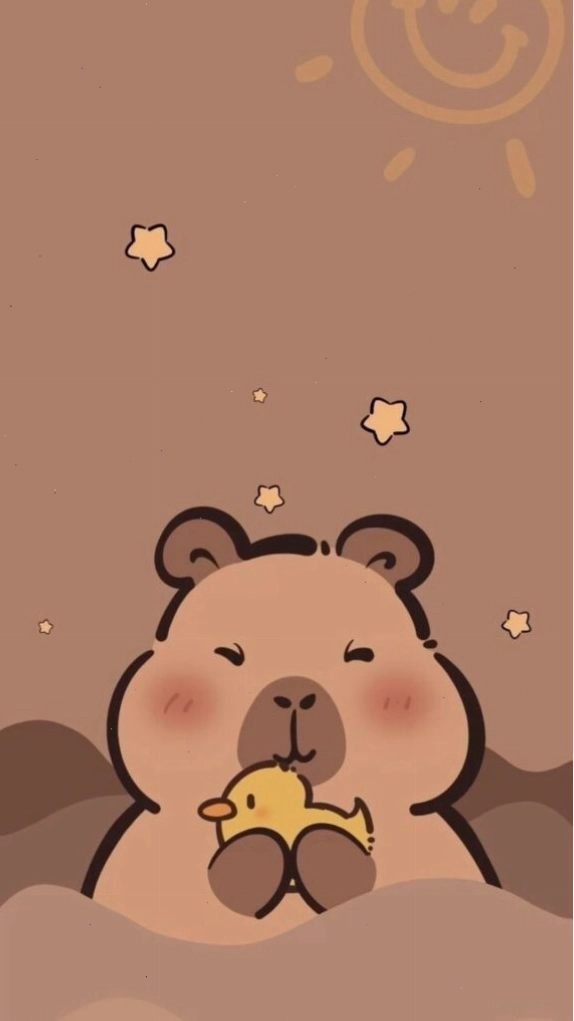 Capybara ôm vịt vàng, biểu cảm vẫn đơ làm avatar meme