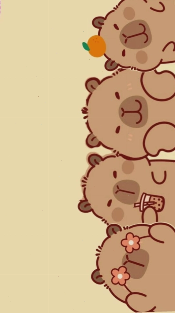 Capybara xếp hàng vô tri đáng yêu, một lựa chọn avatar vô tri meme phổ biến