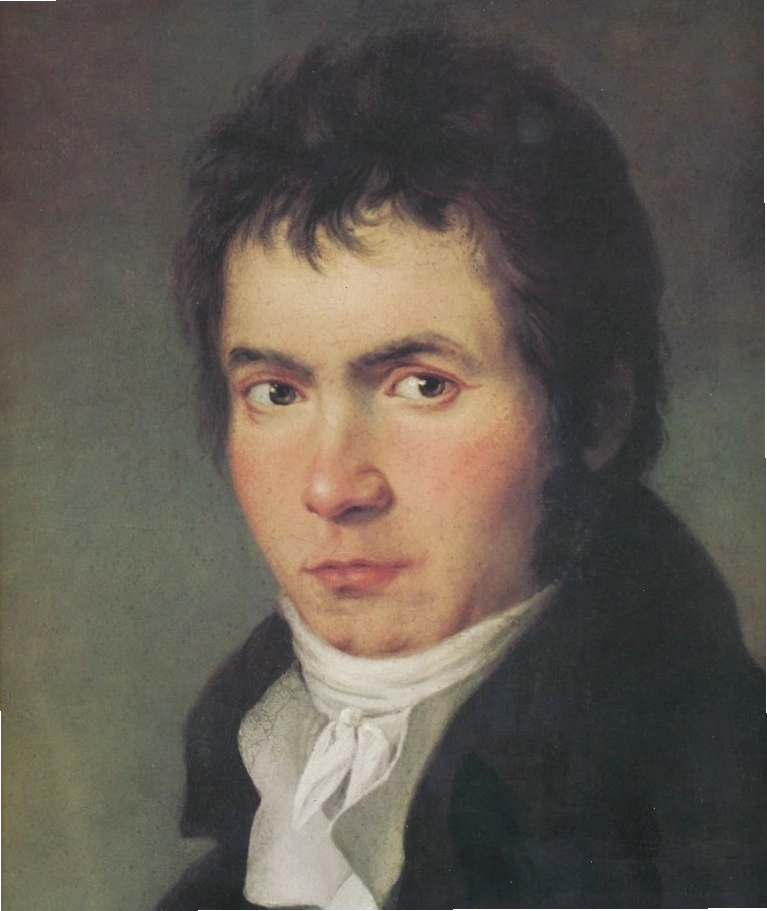 Chân dung Beethoven thể hiện sự suy tư