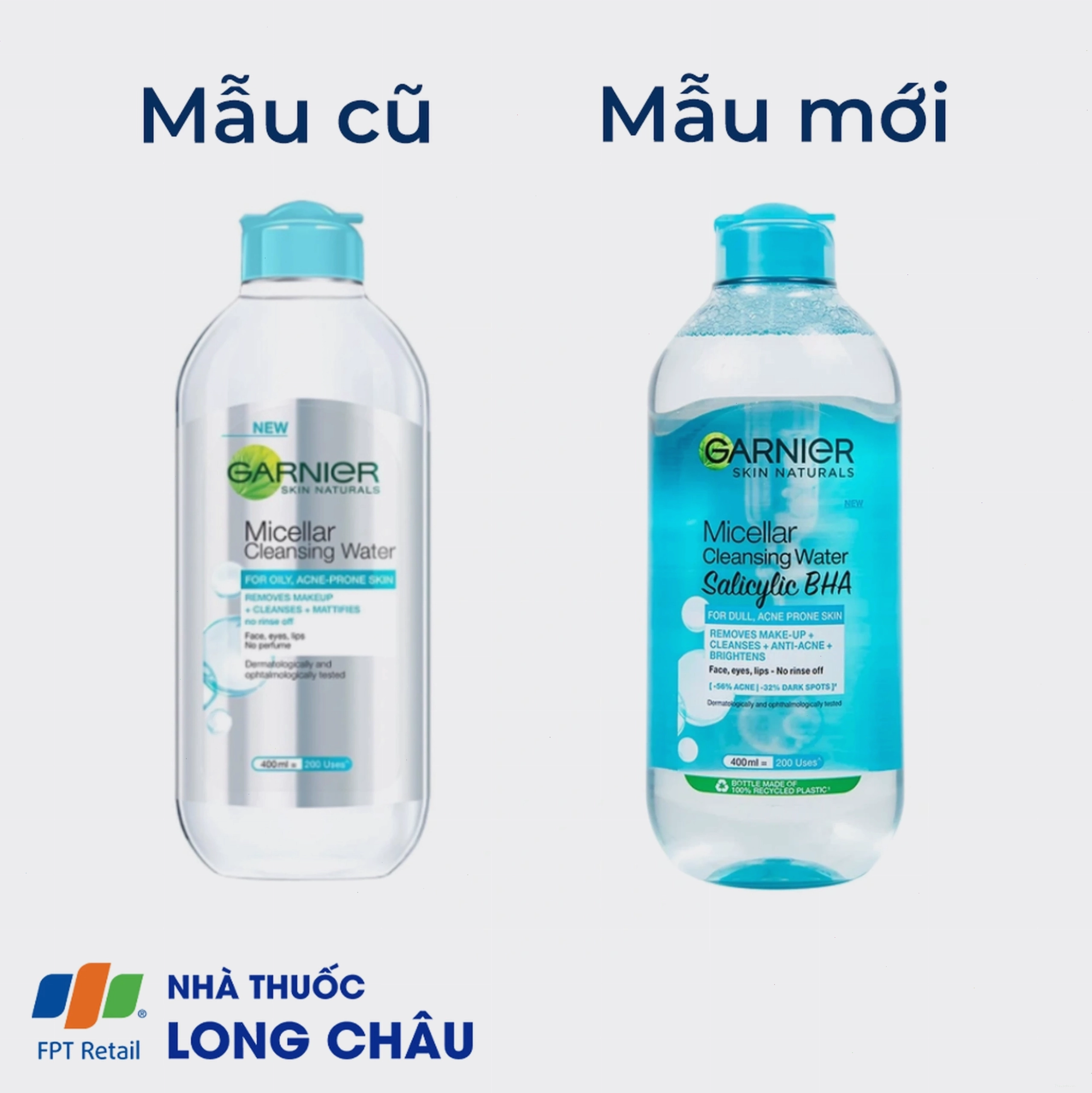 Chi tiết sản phẩm nước tẩy trang Garnier cho da dầu mụn