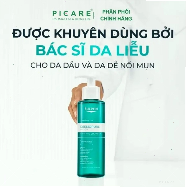 Da sạch nhờn và giảm mụn hiệu quả với sữa rửa mặt Eucerin