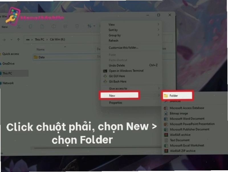 Đặt tên cho file mới trên máy tính