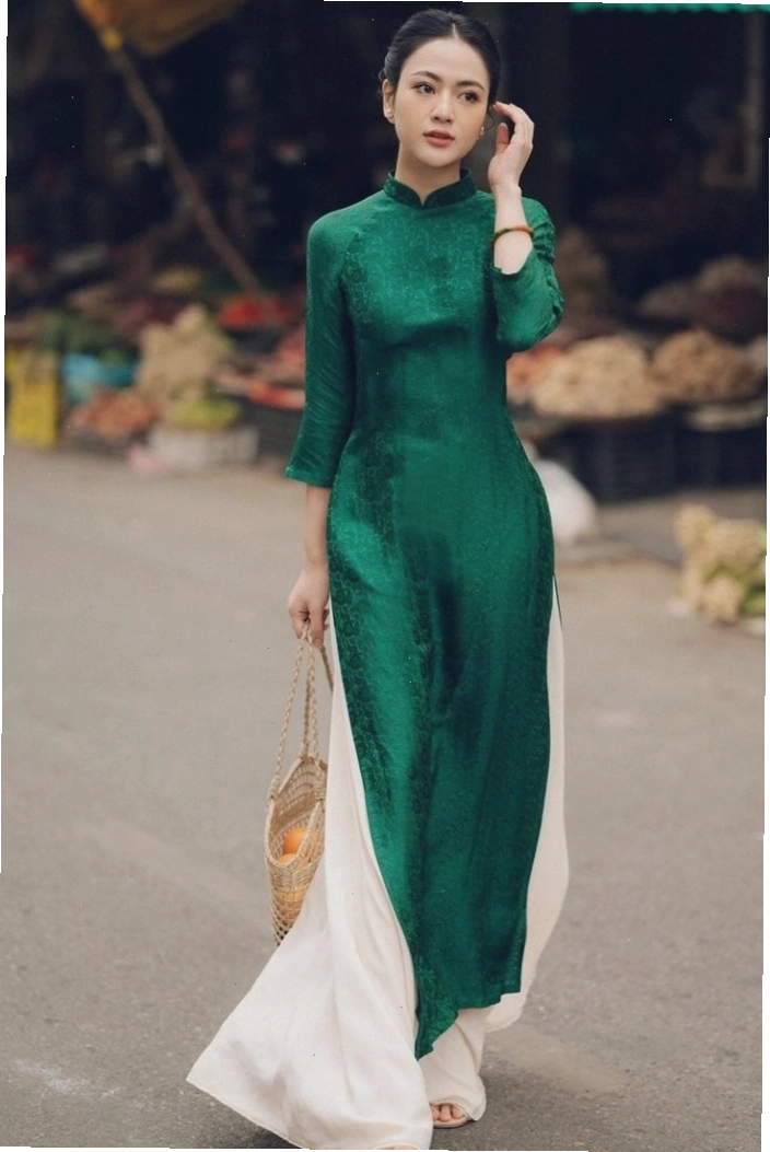 Gái xinh mặc áo dài phong cách Á Đông