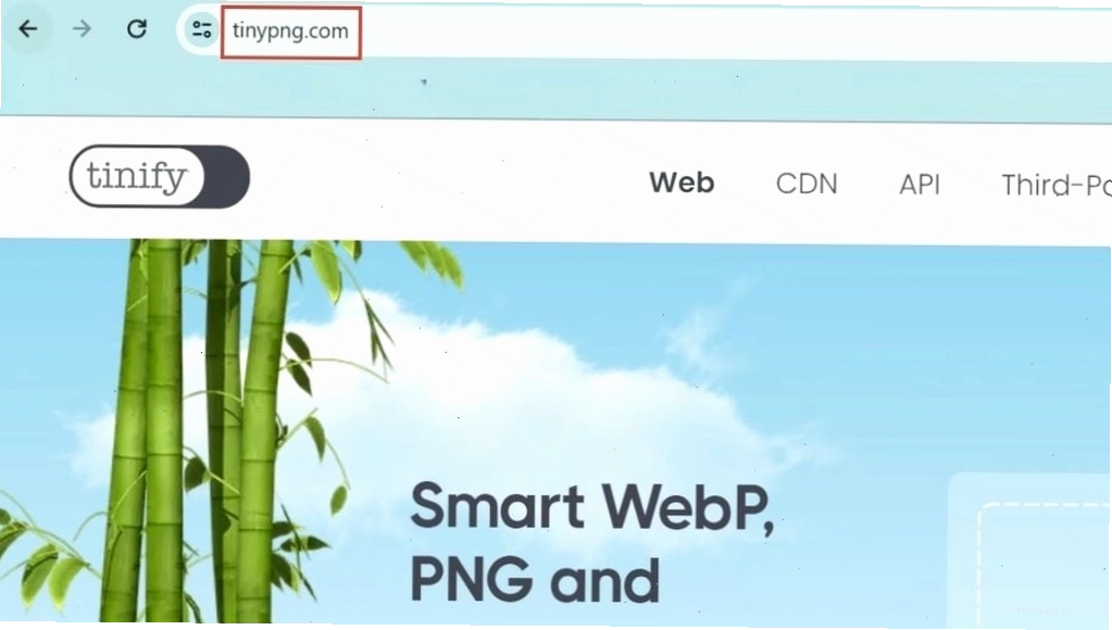 Giao diện công cụ TinyPNG