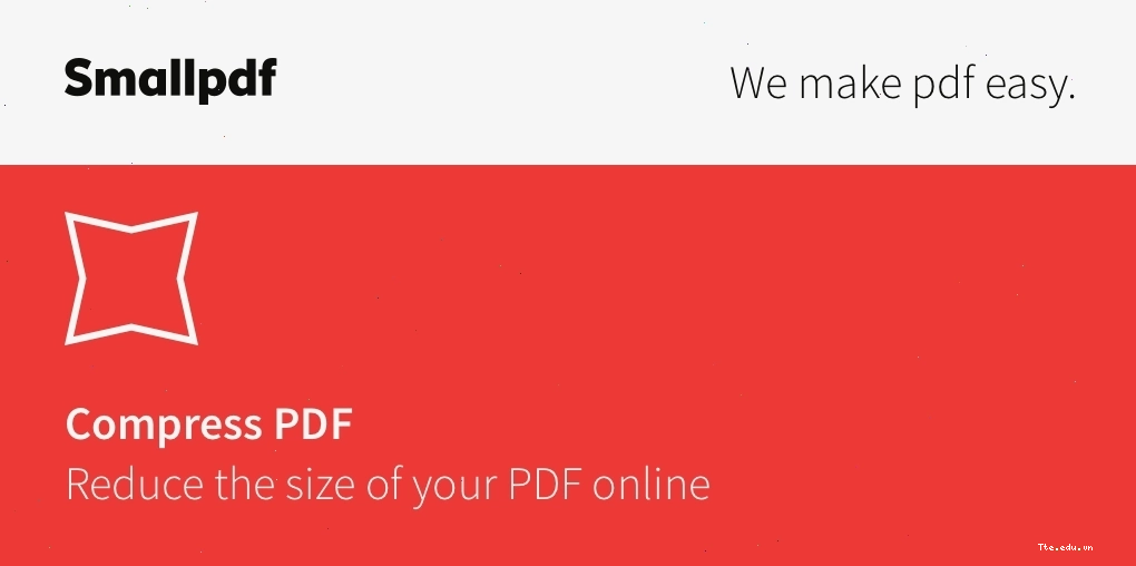 Giao diện sử dụng công cụ nén PDF của Smallpdf