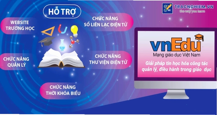 Giao diện ứng dụng học tập trực tuyến VnEdu