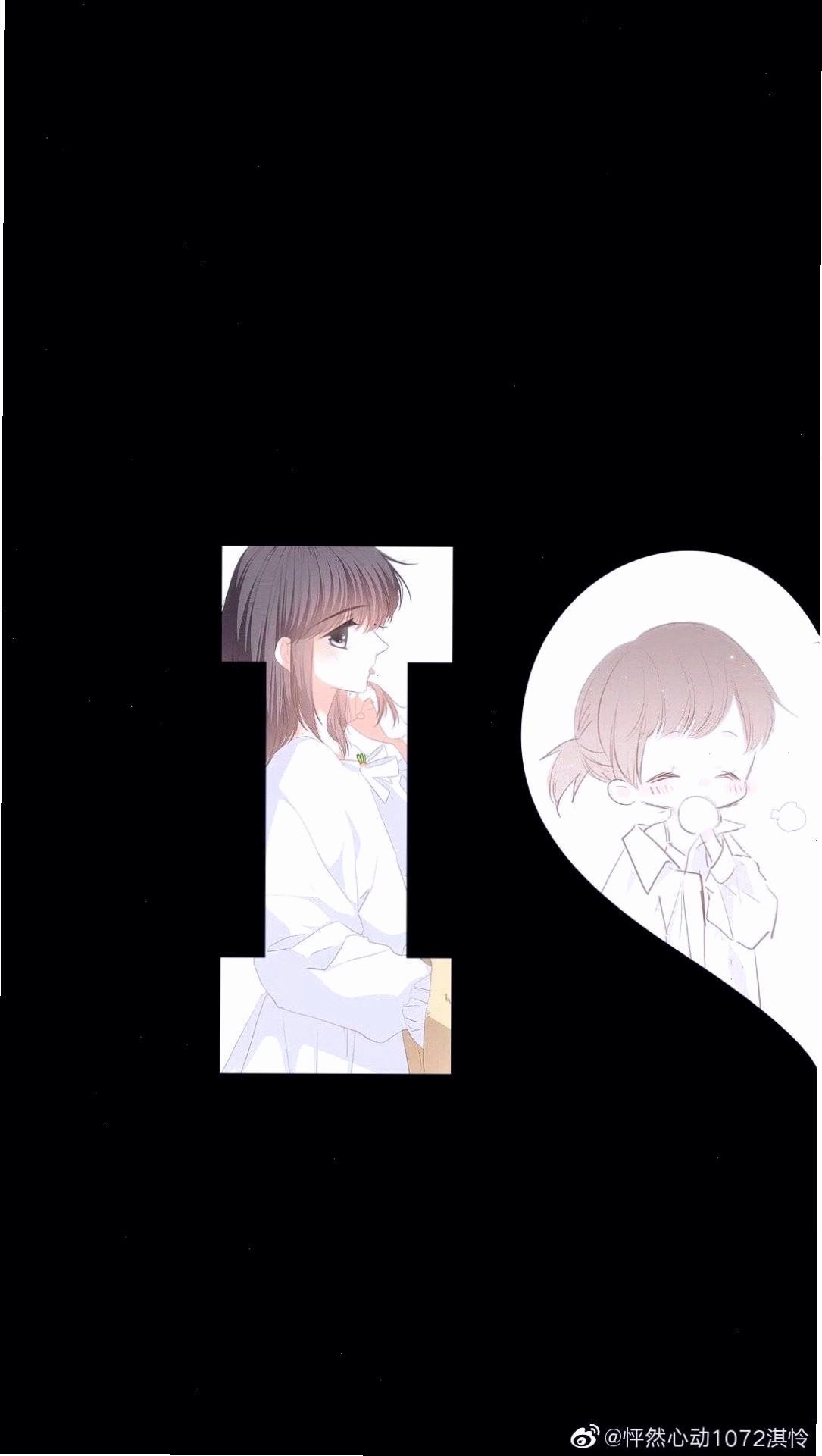 Hai nhân vật anime trong cùng một khung hình, có thể tách ra làm avatar đôi