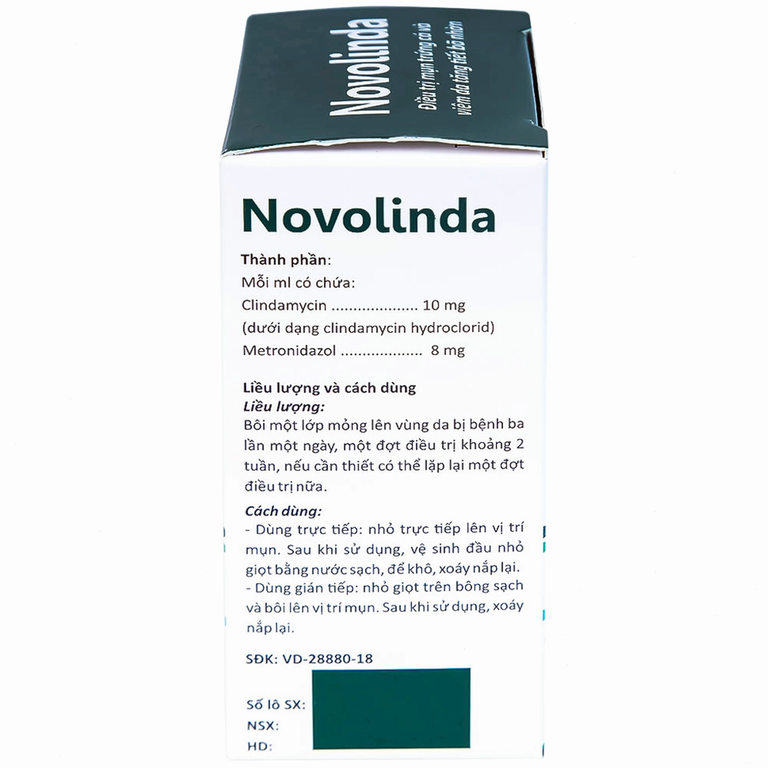 Hiệu quả của Novolinda trong việc giảm viêm và kiểm soát mụn