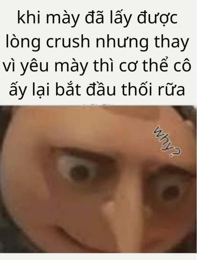 Hình ảnh một chiếc meme cực dark với nội dung châm biếm sâu cay