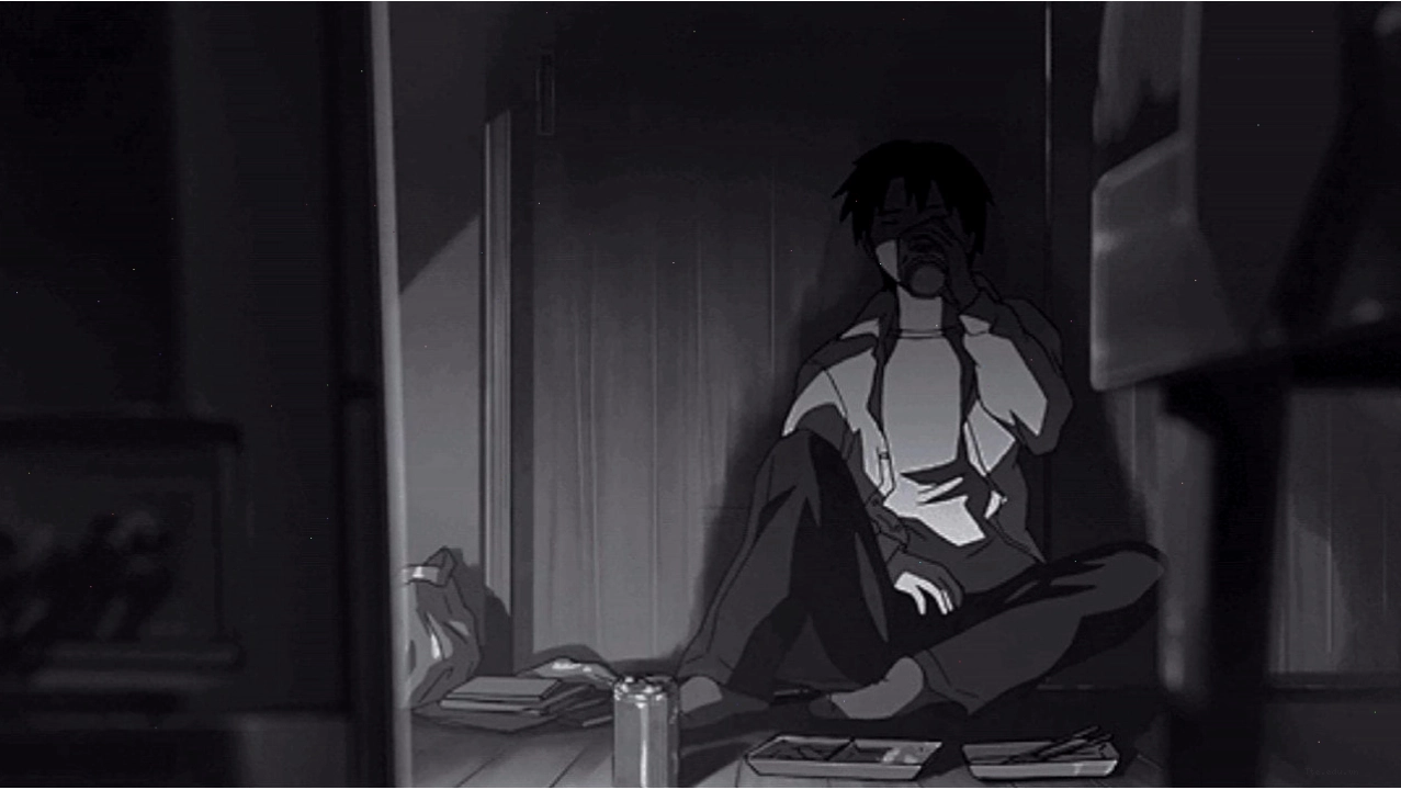 Hình nam Anime buồn thể hiện nội tâm phức tạp