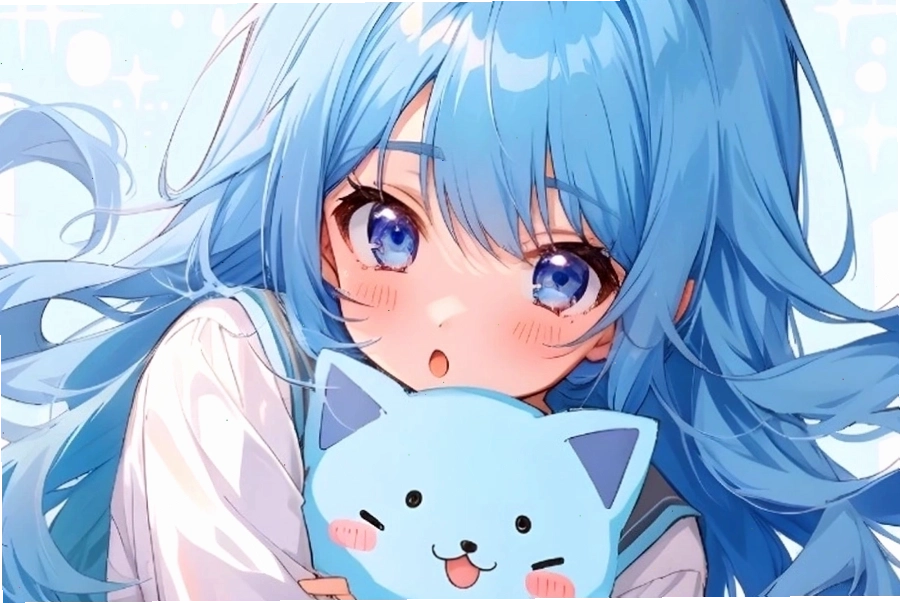 Hình nền máy tính Anime 3D với cô gái ngồi bên cửa sổ