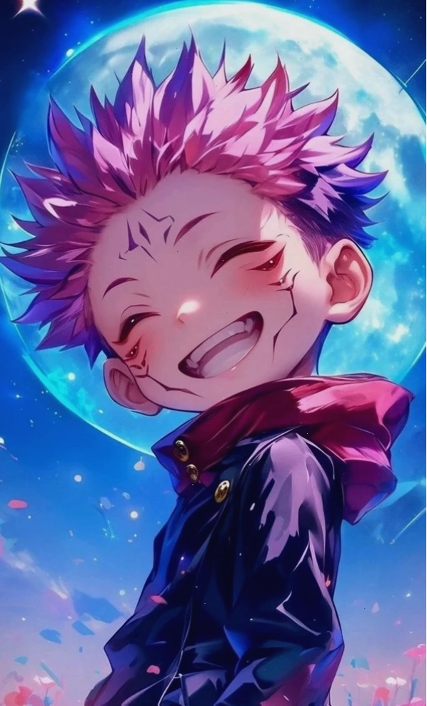 Hình nền Sukuna chibi, thể hiện tình yêu với nhân vật