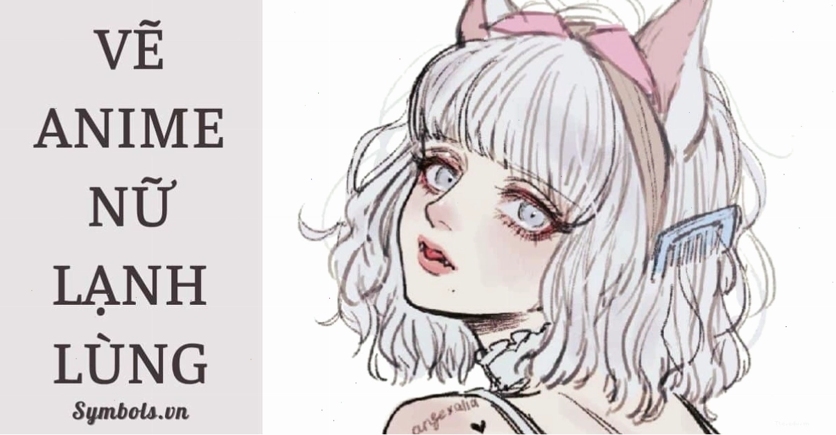 Hình vẽ anime nữ lạnh lùng đầy nghệ thuật