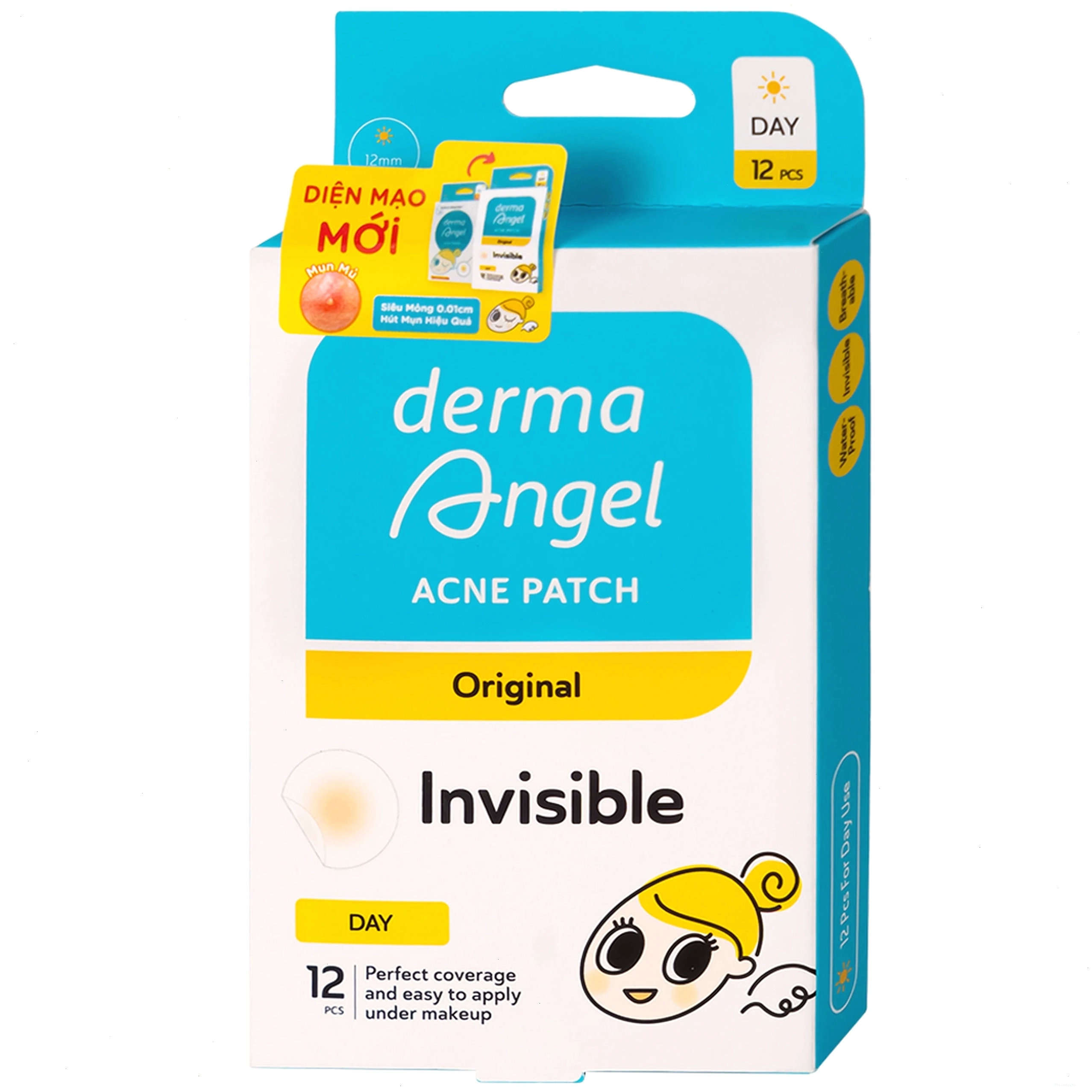 Hộp miếng dán mụn Derma Angel ban ngày