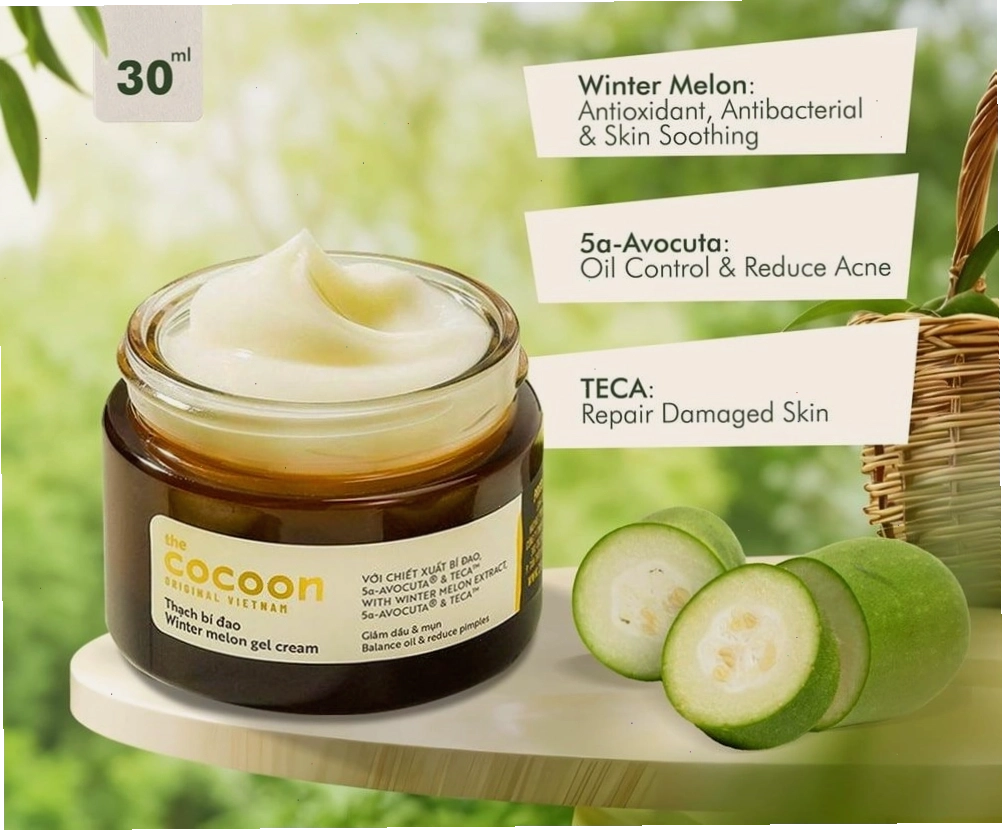Kem dưỡng bí đao Cocoon dành riêng cho da dầu mụn