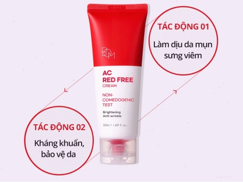 Kem Dưỡng Trắng Trị Mụn B.o.m