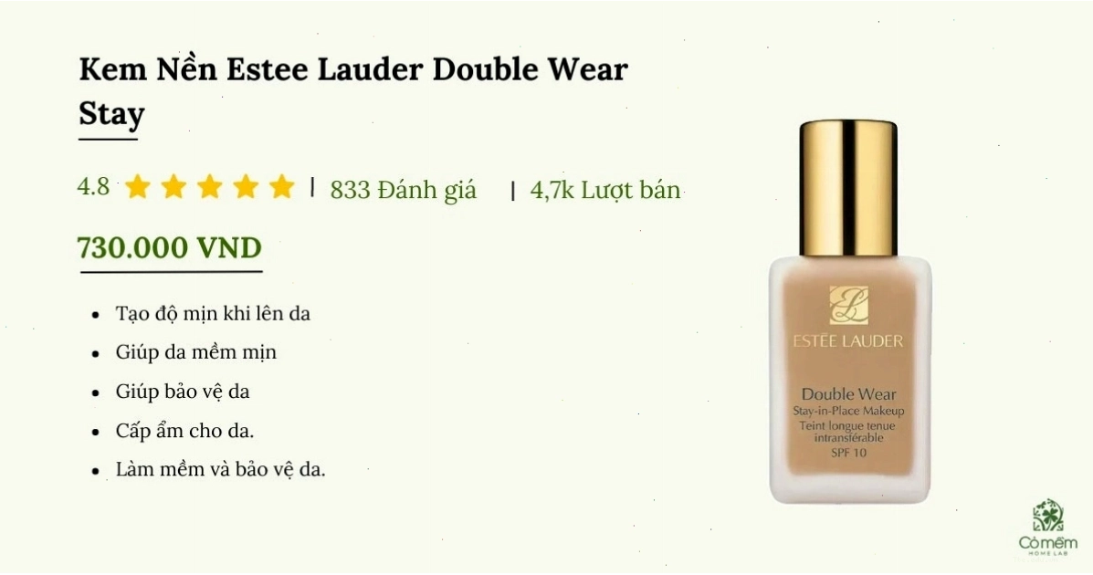 Kem nền Estée Lauder Double Wear cho da nhiều khuyết điểm