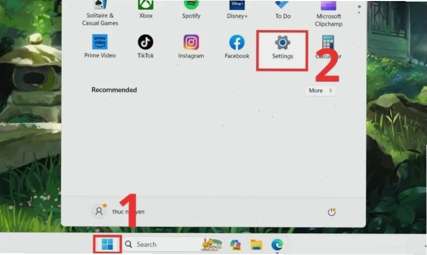 Kích hoạt hiệu ứng trong suốt trong cài đặt Windows 11
