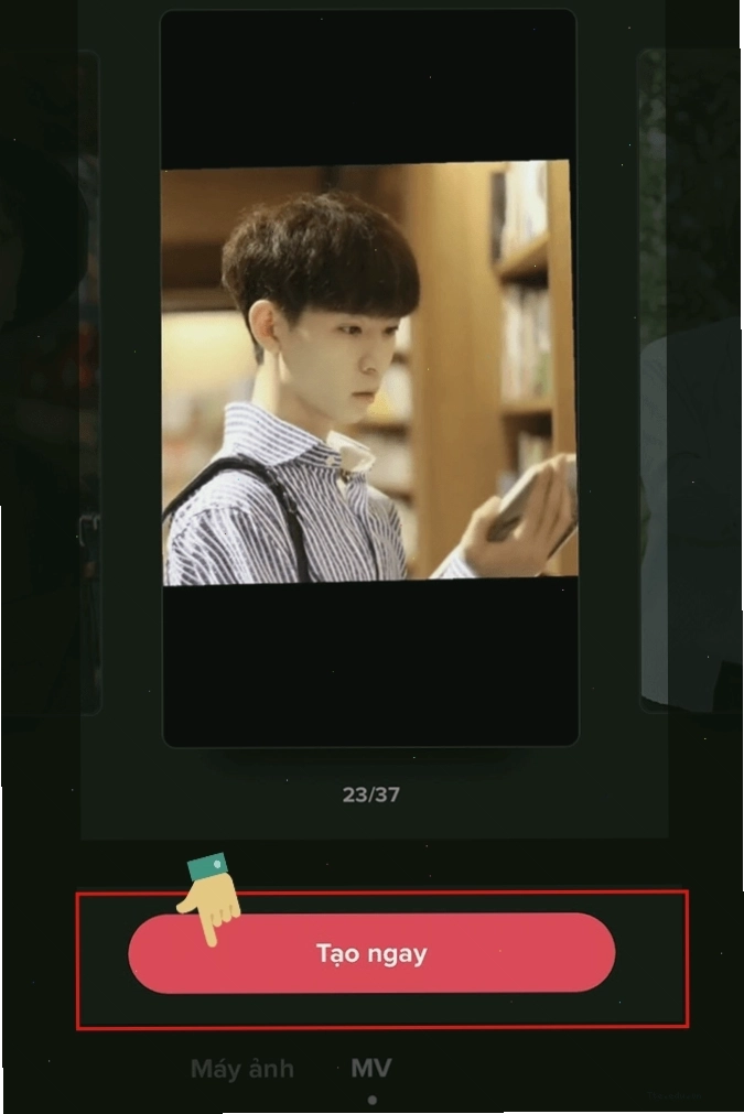 Lựa chọn mẫu template có chế độ nhiều hình ảnh trên TikTok