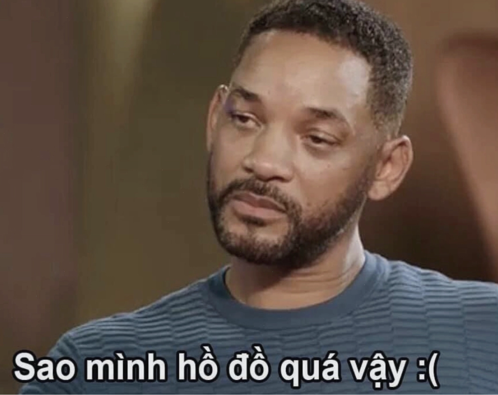 Meme anh da đen với biểu cảm ngơ ngác hài hước