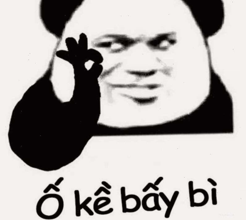 Meme gấu trúc ok đáng yêu
