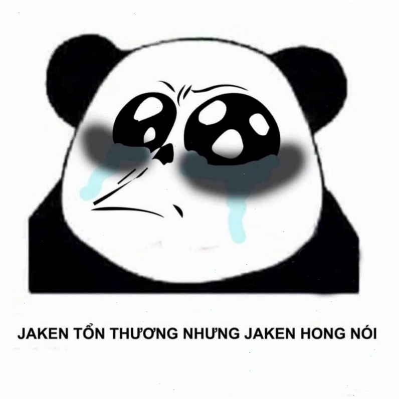 Meme gấu trúc tổn thương