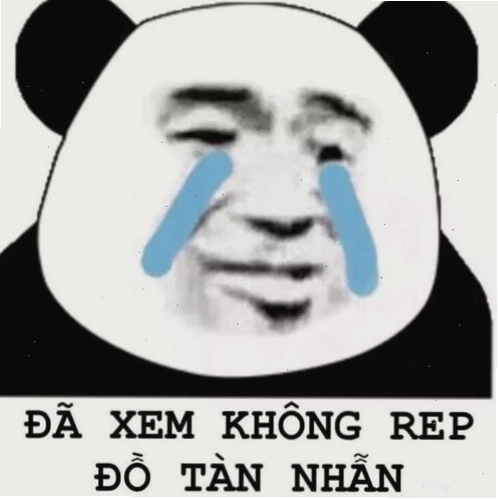 Meme gấu trúc với đôi mắt thâm quầng