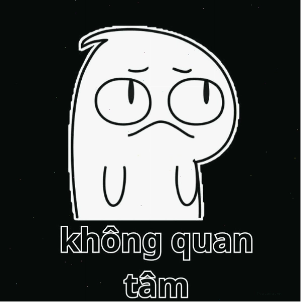 Meme không quan tâm, thờ ơ