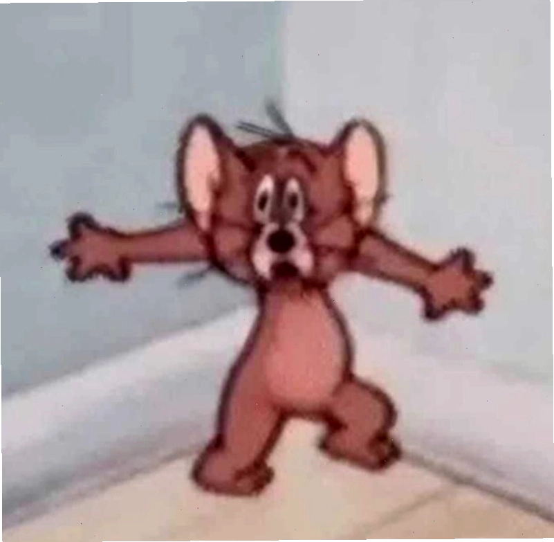 Meme ngạc nhiên từ nhân vật hoạt hình