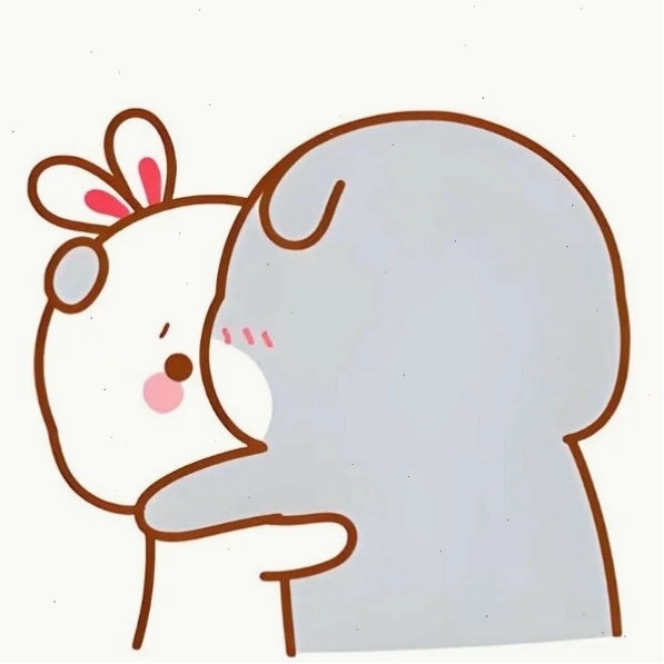 Meme ôm người yêu cực cute thể hiện tình cảm ngọt ngào