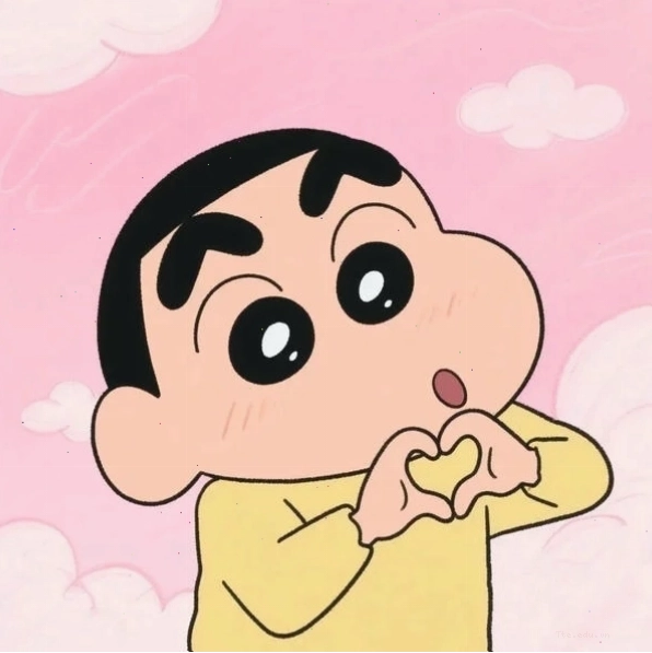 Meme trái tim cute dễ thương thể hiện sự đáng yêu