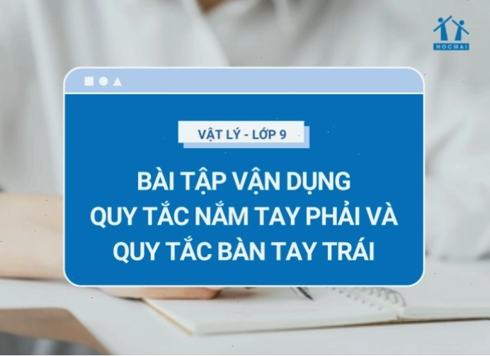 Minh họa bài tập vận dụng quy tắc bàn tay trái và bàn tay phải