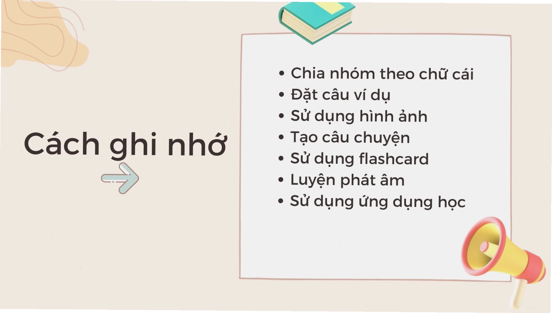Minh họa cách ghi nhớ bảng động từ bất quy tắc lớp 7 hiệu quả