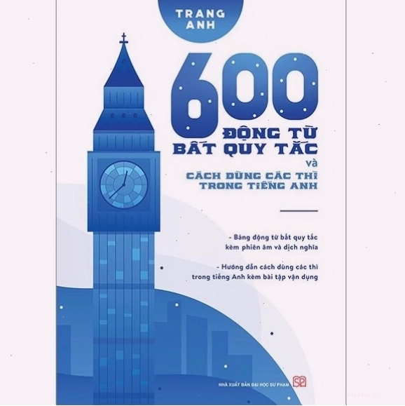 Minh họa sách về động từ bất quy tắc và cách chia thì tiếng Anh