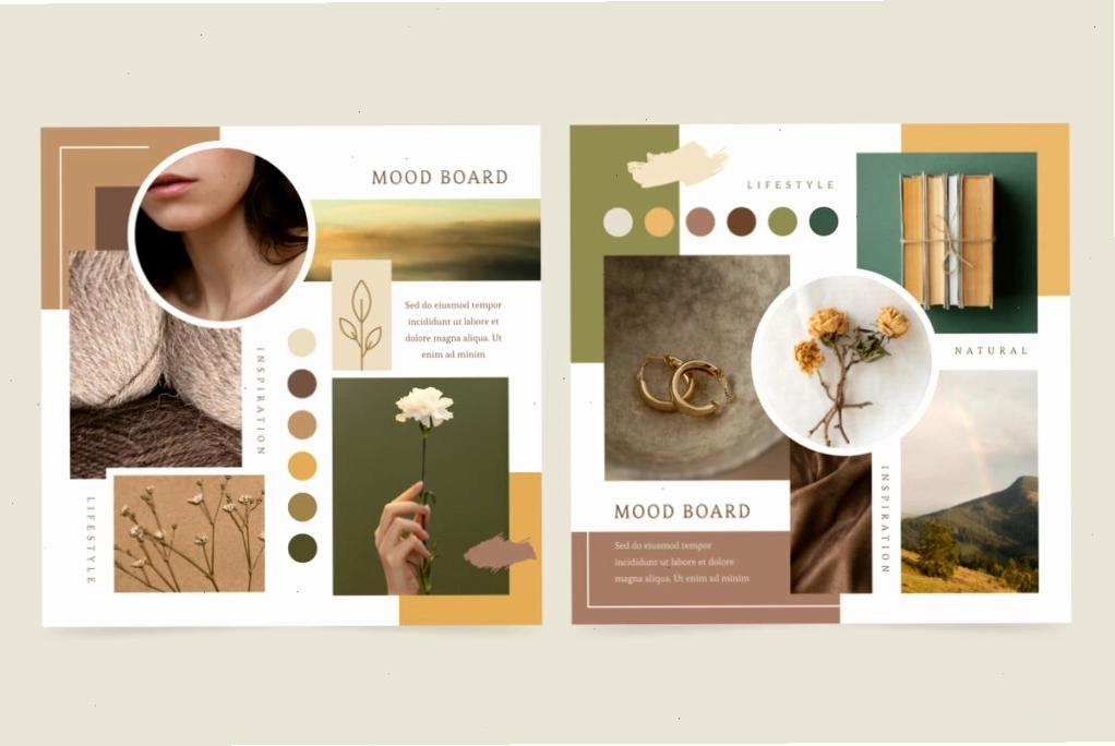 Moodboard cho nhiếp ảnh với các yếu tố ánh sáng, màu sắc và bố cục hình ảnh