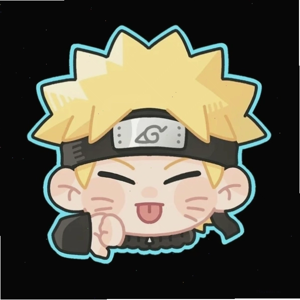 Naruto chibi đáng yêu với trang phục quen thuộc