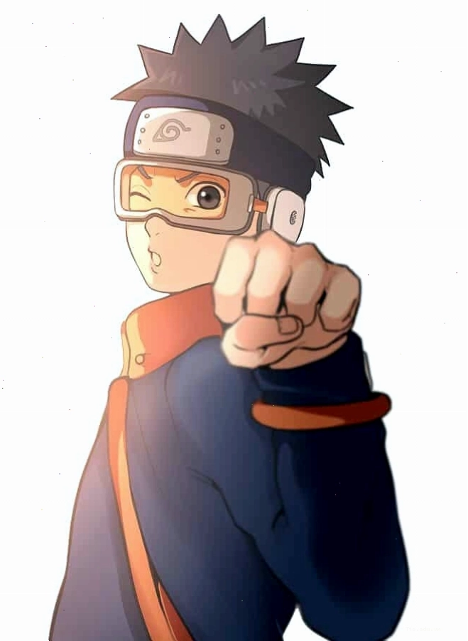 Obito lúc nhỏ với biểu cảm buồn bã