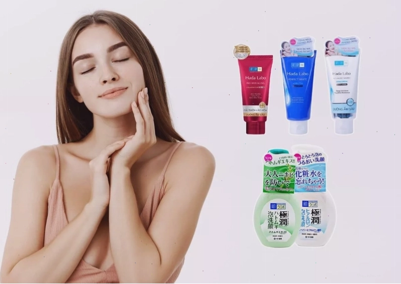 Quy trình rửa mặt đúng cách với sữa rửa mặt Hada Labo