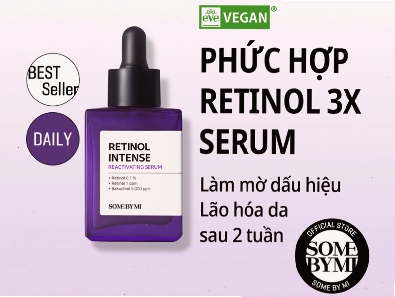Serum Some By Mi Retinol 0.1% Retinol Intense Reactivating phù hợp cho da dầu mụn
