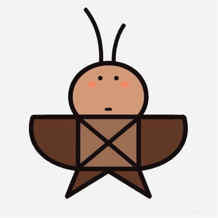 Sticker con gián với biểu cảm vui nhộn