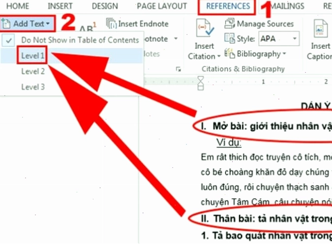 Sử dụng Navigation Pane để xem cấu trúc văn bản Word