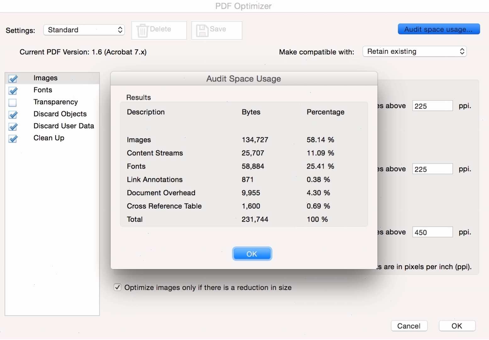 Sử dụng PDF Optimizer trong Adobe Acrobat Pro DC