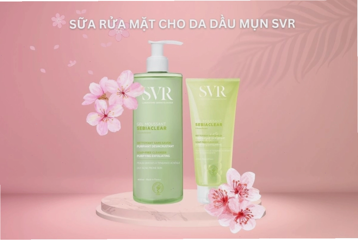 Sữa rửa mặt SVR Sebiaclear Gel Moussant cho da dầu mụn