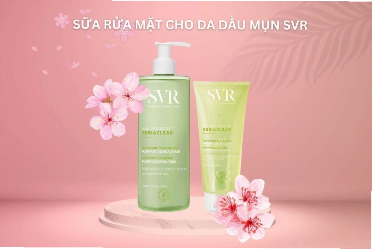 Sữa rửa mặt SVR Sebiaclear Gel Moussant kiểm soát nhờn và mụn